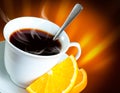 Coffee with orange