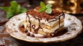 coffee pastry tiramisu food