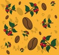 Coffee patterns background