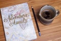 Coffee and personal notebook