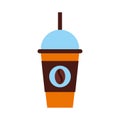 Coffee plastic cup icon Royalty Free Stock Photo
