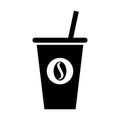 Coffee plastic cup icon Royalty Free Stock Photo