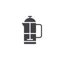 Coffee plunger icon vector