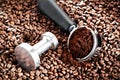 Coffee portafilter Royalty Free Stock Photo