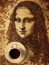 Coffee Portrait Art Royalty Free Stock Photo