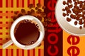 Coffee Poster Abstract Royalty Free Stock Photo