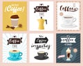 Coffee poster template for restaurant