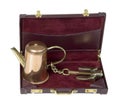 Coffee Pot with Anchor in Briefcase