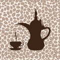 The coffee pot Arabic Royalty Free Stock Photo