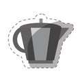 coffee pot handle cut line Royalty Free Stock Photo