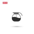 Coffee pot icon vector design isolated 3 Royalty Free Stock Photo