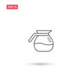 Coffee pot icon vector design isolated 6 Royalty Free Stock Photo