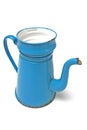 Coffee pot madam blue Royalty Free Stock Photo