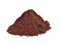 Coffee powder isolated on the white background Royalty Free Stock Photo