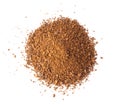 Coffee powder isolated on white background Royalty Free Stock Photo