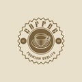 Coffee premium logo design template