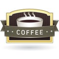 Coffee product label sticker