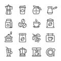 Coffee restaurant and cafe machine icon, beverage cup