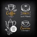 Coffee restaurant cafe menu, template design. Royalty Free Stock Photo