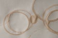 Coffee ring stain Royalty Free Stock Photo