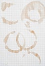 Coffee rings Royalty Free Stock Photo