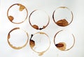 Coffee rings Royalty Free Stock Photo