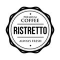 Coffee Ristretto vintage stamp