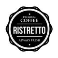 Coffee Ristretto vintage stamp