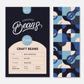 Coffee roasted beans packaging design