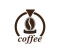 Coffee roasting logo, creative modern simple logo