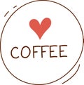 Coffee Round Sticker