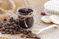 Coffee scrub for skin care