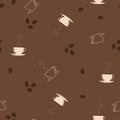 Coffee seamless pattern Royalty Free Stock Photo