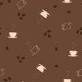 Coffee seamless pattern