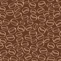 Coffee seamless pattern. Dark.