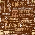 Coffee seamless pattern Royalty Free Stock Photo