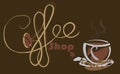 Coffee shop background Royalty Free Stock Photo