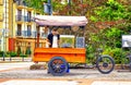 Coffee shop bike on the promenade on the Baltic Sea Royalty Free Stock Photo