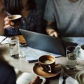 Coffee Shop Cafe Restaurant Friendship Togetherness Concept Royalty Free Stock Photo