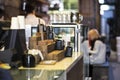 Coffee shop counter Royalty Free Stock Photo