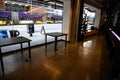 Coffee shop is empty in Seattle is empty during Coronavirus closure Royalty Free Stock Photo