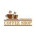 Coffee shop illustration design elements vintage vector Royalty Free Stock Photo