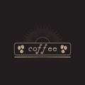 Coffee Shop Logo, Badge and Label Design Element Royalty Free Stock Photo