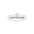 Coffee Shop Logo, Cup, beans, vintage style objects retro vector illustration