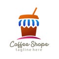 Coffee shop logo and icon design