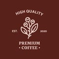 Coffee shop logo template vector for premium coffee business