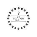 Coffee Shop Logos, Badges and Labels Design Elements set. Royalty Free Stock Photo