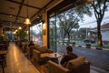 Coffee shop in Malang, East Java with cozy ambiance Royalty Free Stock Photo