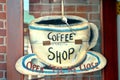 Coffee Shop Sign Royalty Free Stock Photo