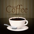 coffee shop sign. Vector illustration decorative design Royalty Free Stock Photo
